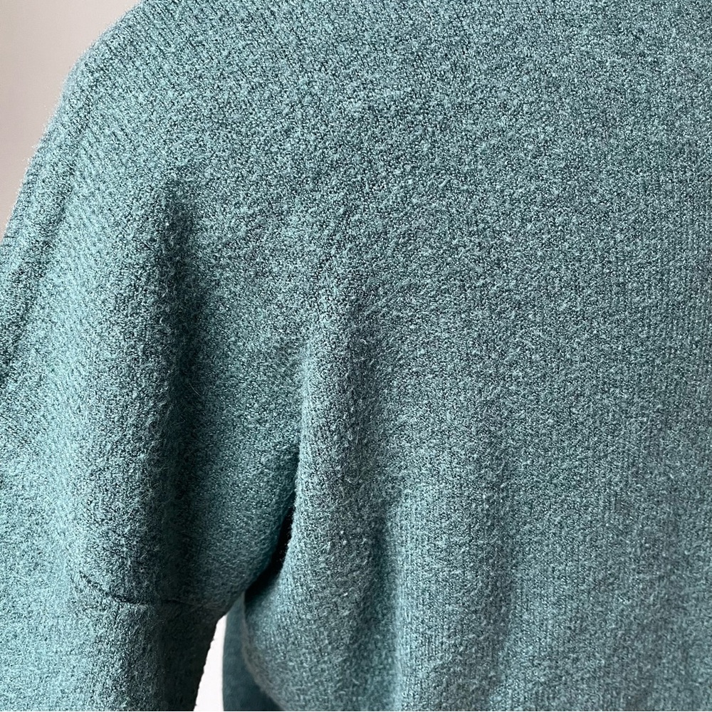 Dreamers by Debut Crewneck Cropped Green Sweater, Sz XS - Picture 13 of 14